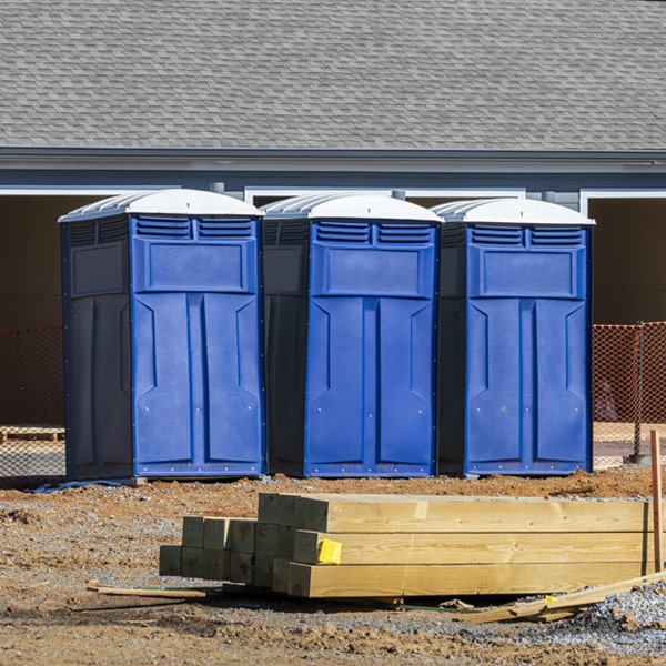 are there any restrictions on where i can place the porta potties during my rental period in Lehigh Kansas